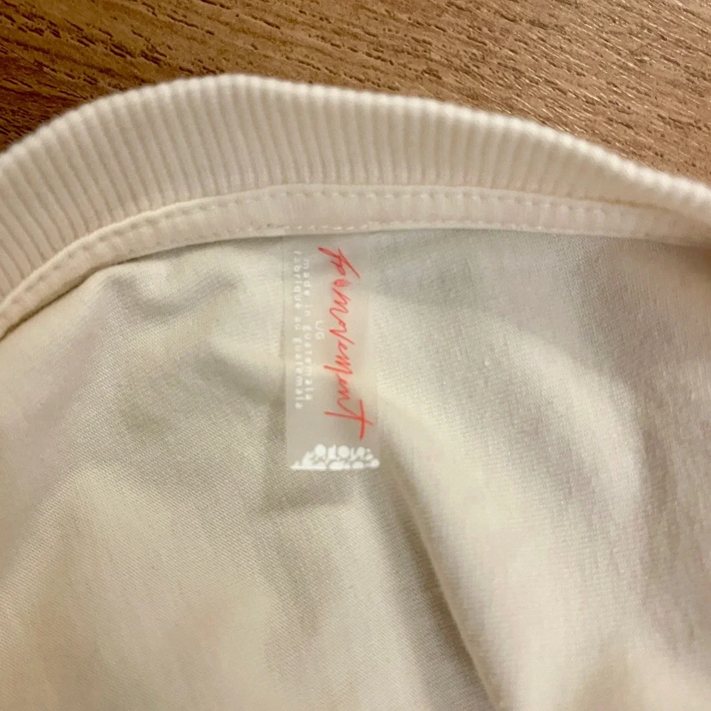 FP Movement by Free People Cream Hot Shot Tee Romper - Picture 4 of 5